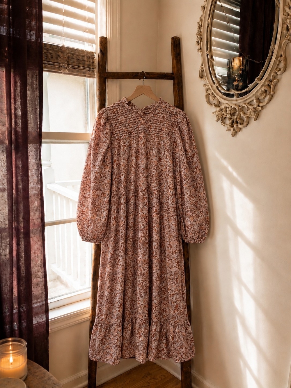 Universal Thread Dusty Pink Floral Maxi Dress